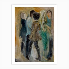 Wall art, Dancers, Lets Go Party Art Print