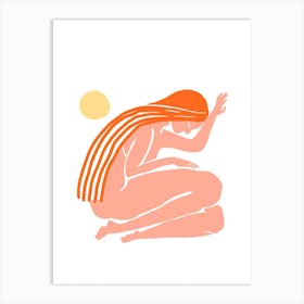 Minimal Self Love Nude Art Print