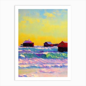 Bethany Beach, Delaware Bright Abstract Art Print