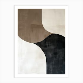 Silhouettes In Sand Minimalist Style Art Print