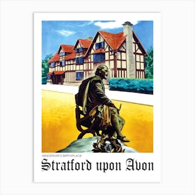 Stratford Upon Avon, Great Britain, Shakespeare Birthday place Art Print