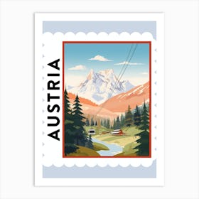 Austria 1 Travel Stamp Poster Art Print