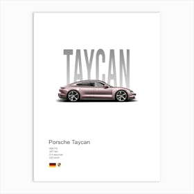 Taycan Porsche Art Print