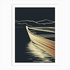 Boat On The Lake Art Print