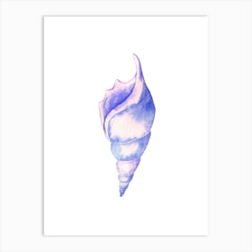 Watercolor Seashell 6 Art Print