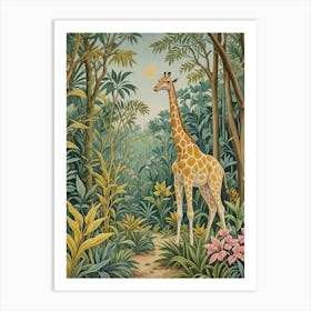 Tropical Giraffe Art Print