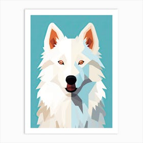 Wolf, minimalism Art Print