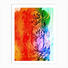 Abstract Art Yoda Art Print