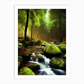 Mossy Forest 10 Art Print