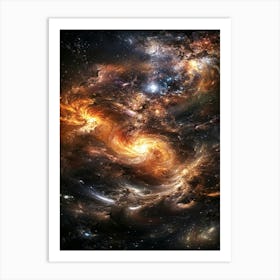 Galaxy In Space 4 Art Print