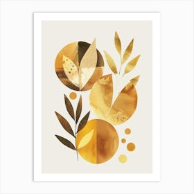 Golden Leaves 49 Art Print