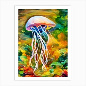 Jellyfish in Motion Art Print