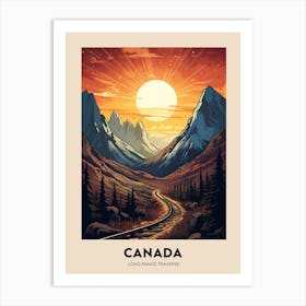 Long Range Traverse Canada 2 Vintage Hiking Travel Poster Art Print