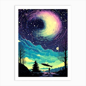 Starry Night Sky Art Print