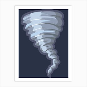 Tornado Vector Illustration Art Print