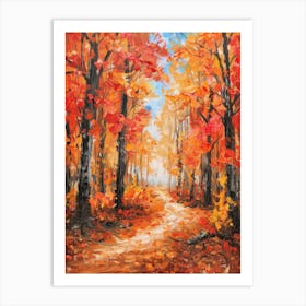 Autumn Path 4 Art Print