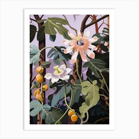 Passionflower 1 Flower Painting Art Print