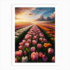 landscape flowers 1 Art Print