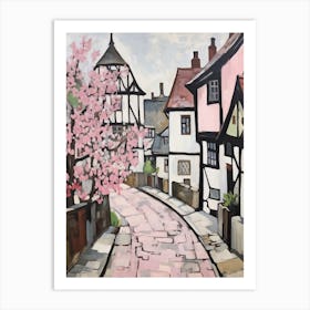 Lavenham (Suffolk) Painting 3 Art Print