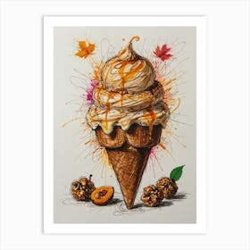 Ice Cream Cone 59 Art Print