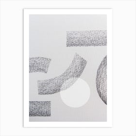 Minimal Abstract Charcoal Art Print
