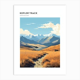 Kepler Track New Zealand 2 Hiking Trail Landscape Poster Art Print
