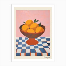 Oranges In A Bowl Painting Art Print