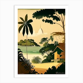 Cayo Levantado Dominican Republic Rousseau Inspired Tropical Destination Art Print