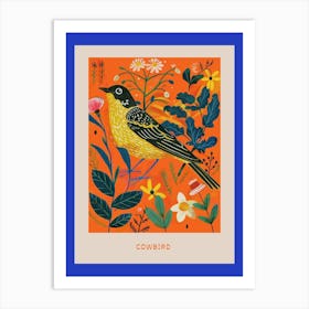 Spring Birds Poster Cowbird 4 Art Print