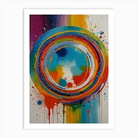 Rainbow Circle 1 Art Print