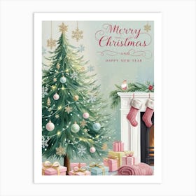 Merry Christmas 1 Art Print