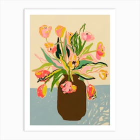 Tulips In A Vase 4 Art Print