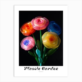 Bright Inflatable Flowers Poster Ranunculus 2 Art Print