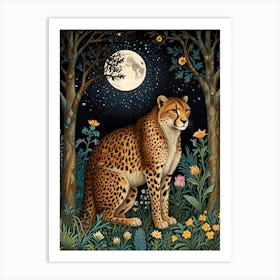 William Morris Cheetah In The Forest Art Print