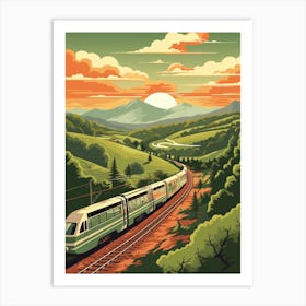 The Westweg Germany 2 Vintage Travel Illustration Art Print