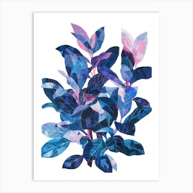 Blue Hibiscus 1 Art Print