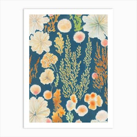 Acropora Formosa Vintage Graphic Watercolour Art Print