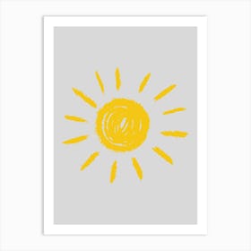 Yellow Sun Art Print