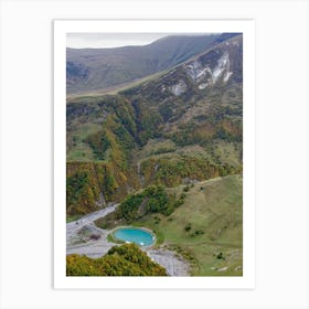 Lake In The Mountains Georgia Art Print