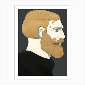 Yes Chad Nordic Gamer Meme Art Art Print