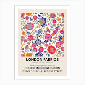 Poster Tulip Tide London Fabrics Floral Pattern 2 Art Print