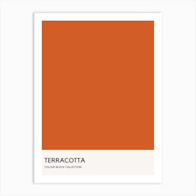 Terracotta Colour Block Poster Art Print