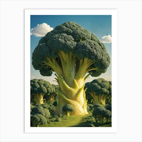 Broccoli Tree Art Print