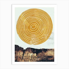 Ring Of Fire, Minimalist, Bauhaus Art Print