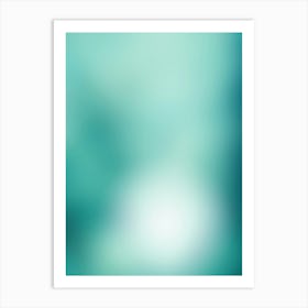 Glacier Green Gradient Art Print