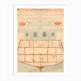 Design For A Toy Warship, Egon Schiele Art Print