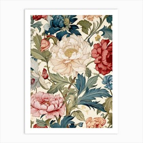 Floral Wallpaper 45 Art Print