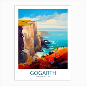 Gogarth North Wales Print Coastal Cliffs Wall Art Holyhead Sea View Decor Welsh Landscape Poster Climbing Enthusiast Gift 1 Art Print