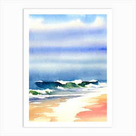 Rodeo Beach 2, California Watercolour Art Print