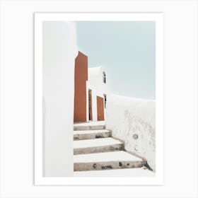 Terracotta 2, Santorini Art Print